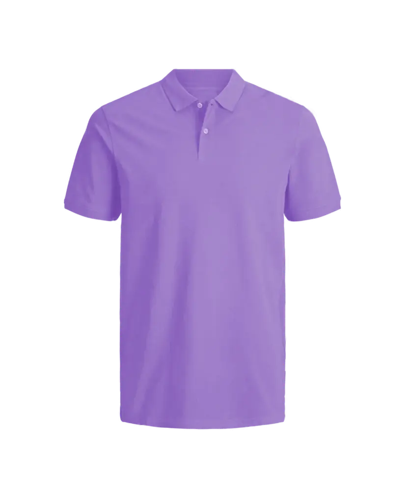 Camiseta Tipo polo Manga Corta Hombre LILA