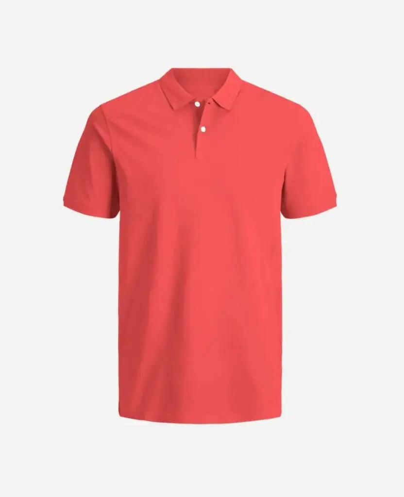 Camiseta Tipo polo Manga Corta Hombre CORAL