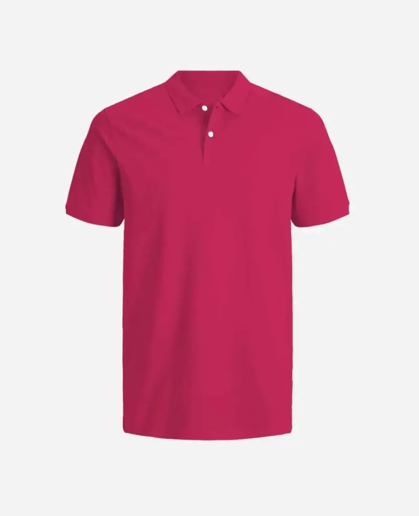 Camiseta Tipo polo Manga Corta Hombre FUCSIA