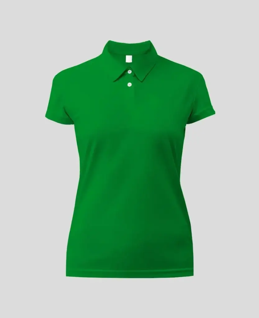 Camiseta Tipo polo Manga Corta Mujer Verde Antioquia