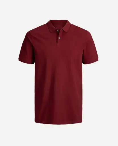 Camiseta Tipo polo Manga Corta Hombre VINOTINTO