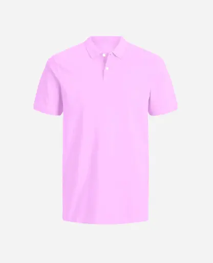 Camiseta Tipo polo Manga Corta Hombre ROSADO
