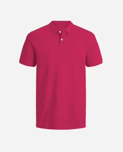 Camiseta Tipo polo Manga Corta Hombre FUCSIA
