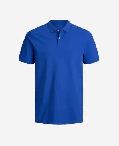 Camiseta Tipo polo Manga Corta Hombre AZUL REY