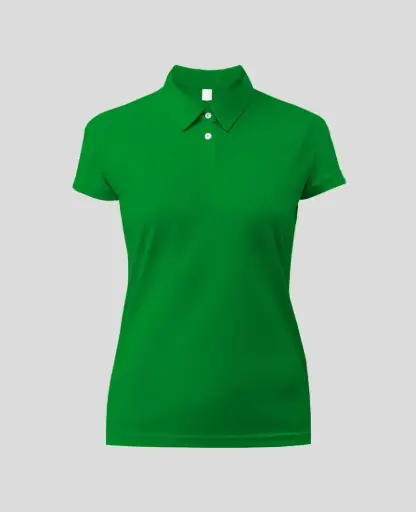 Camiseta Tipo polo Manga Corta Mujer Verde Antioquia