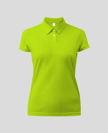Camiseta Tipo polo Manga Corta Mujer Limon