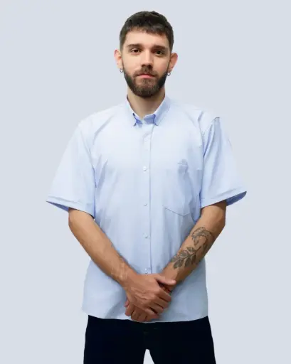 Camisa Oxford Manga Corta 